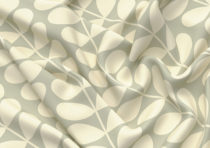 Orla Kiely Solid Stem, Pebble - Twist&Fit Roman Blind - Image 4